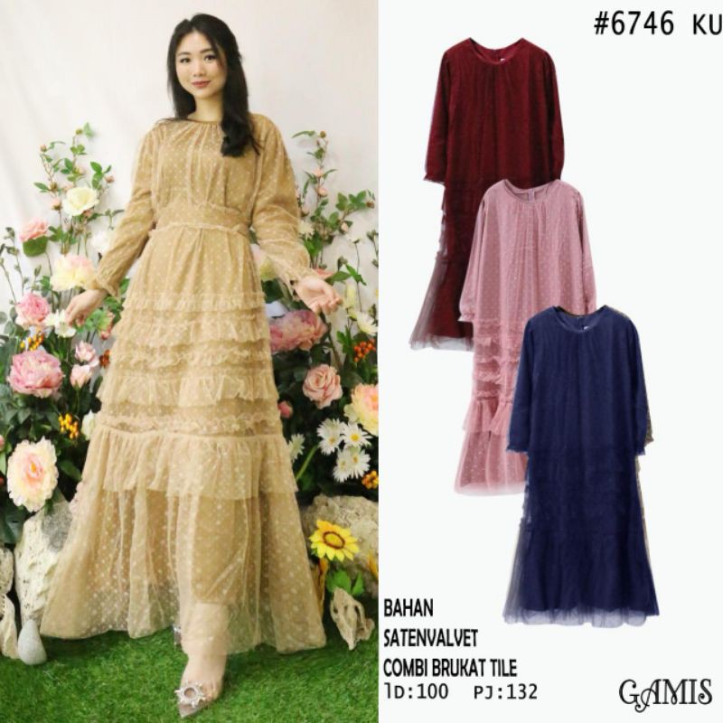 GAMIS SATIN VELVET TILE ZAPA 6746