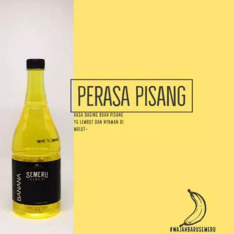 

Sirup BANANA /1.000ml /Syrup /Semeru /Pisang /Enak /Murah /Harga Distributor /Kopimiring Jakarta