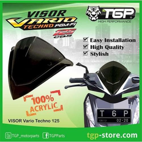 WINSIL VISOR VARIO TECNO 110 KARBU-VARIO TECNO 125 F1 KACA VISORT VARIO TECNO 110 125CC