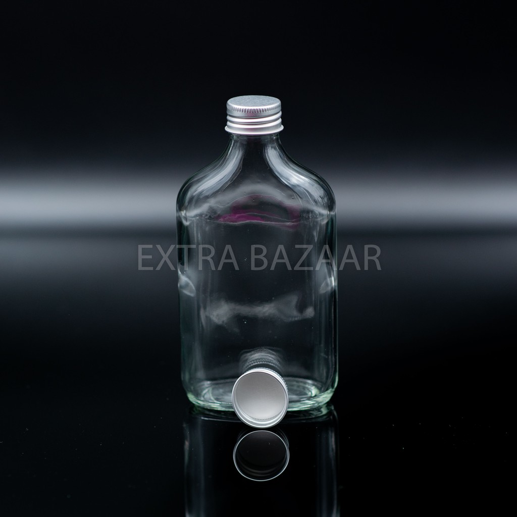 Botol Gepeng Kaca / Botol Kaca Gepeng 500 ml
