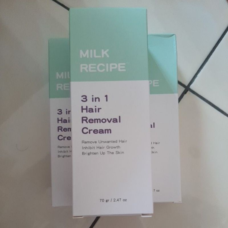 MILK RECIPE 3 in 1 HAIR REMOVAL CREAM