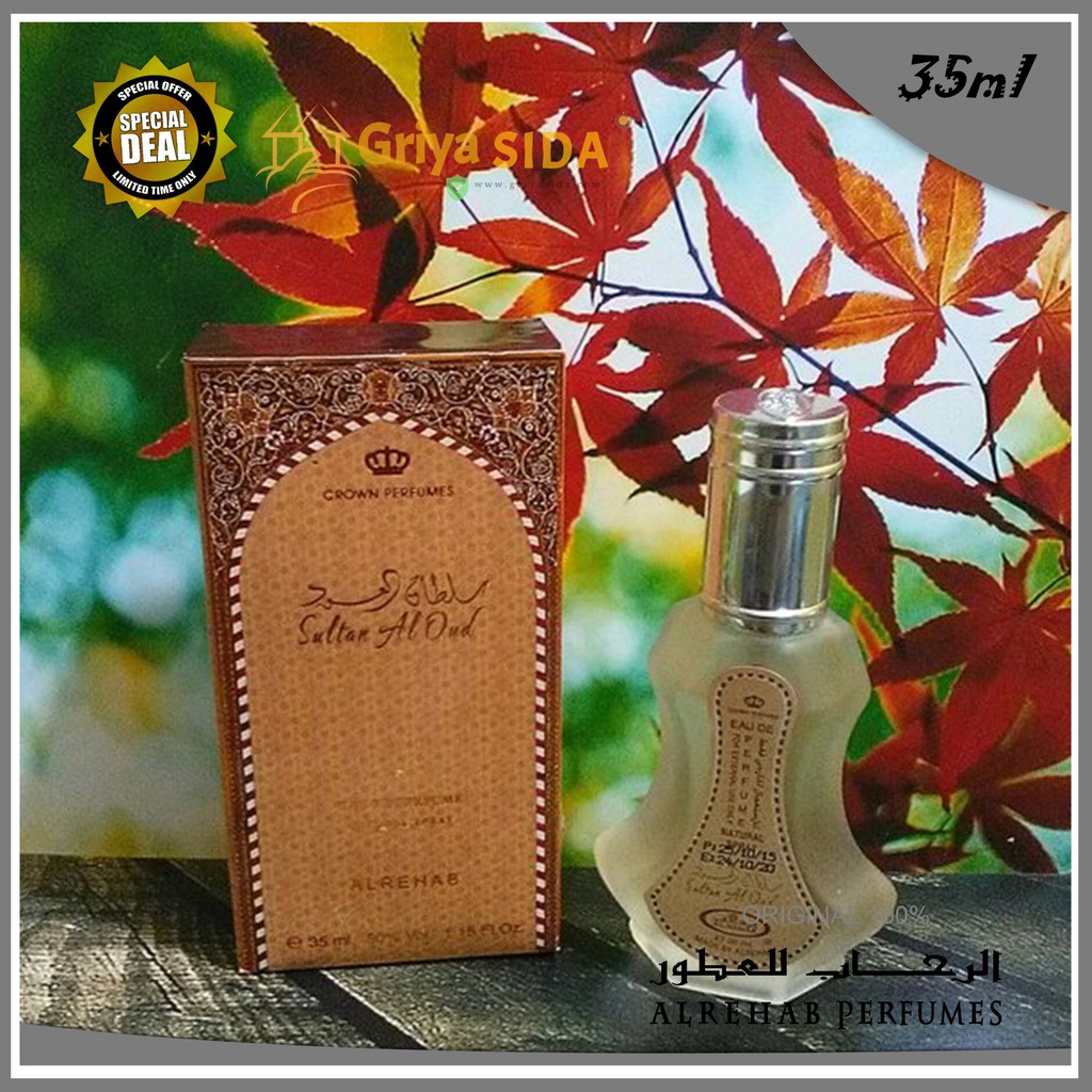 Parfum al rehab sultan oud 35ml original minyak wangi alrehab spray PROMO!