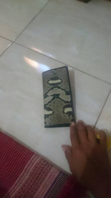 Dompet kulit ular asli