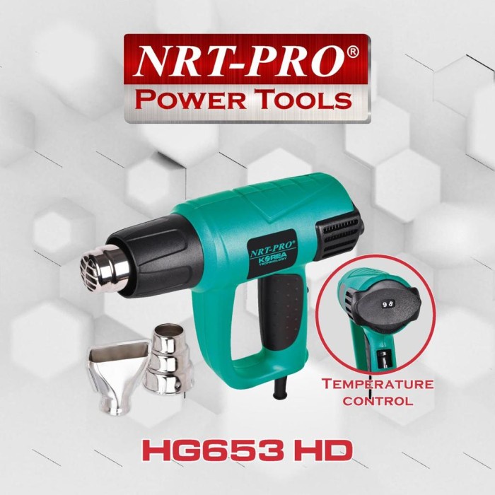 Heat Gun NRT HG 653 HD Mesin Hot Air Gun NRT PRO HG653HD Low Watt