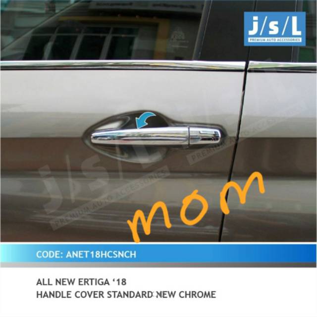 Cover handle gagang pegangan pintu standart chrome JSL All New Ertiga