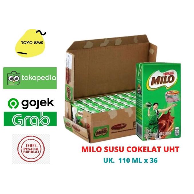 

BAYAR DITEMPAT Milo UHT / susu milo cokelat ACTIV-GO ukuran 110 ML