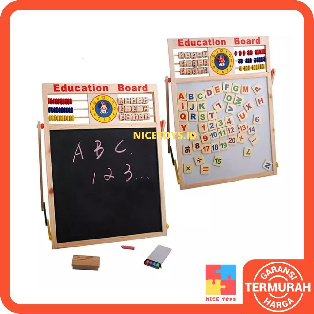 Education Board Papan Tulis Anak Papan Mainan Anak Puzzle Anak Wooden Toys Mainan Kayu Puzzle Huruf