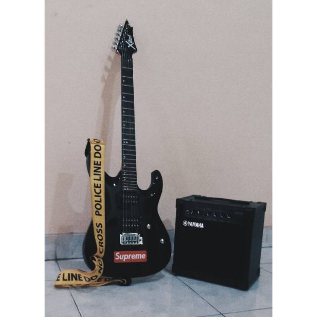 GITAR XCORT X-2 || FREE AMPLI YAMAHA GA15II