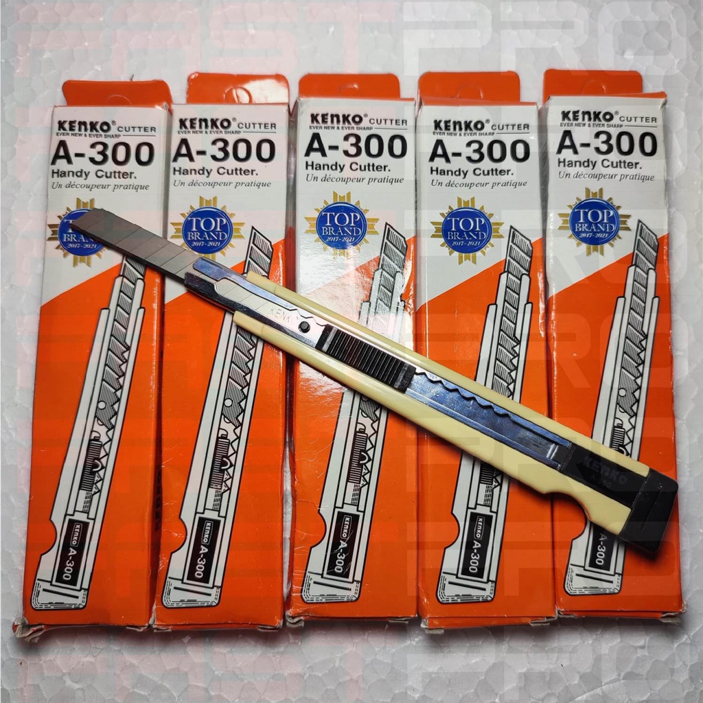 

Pisau Cutter KENKO A300 Kecil Murah Tajam Cutting Knife Piso Kertas Kardus Berkualitas