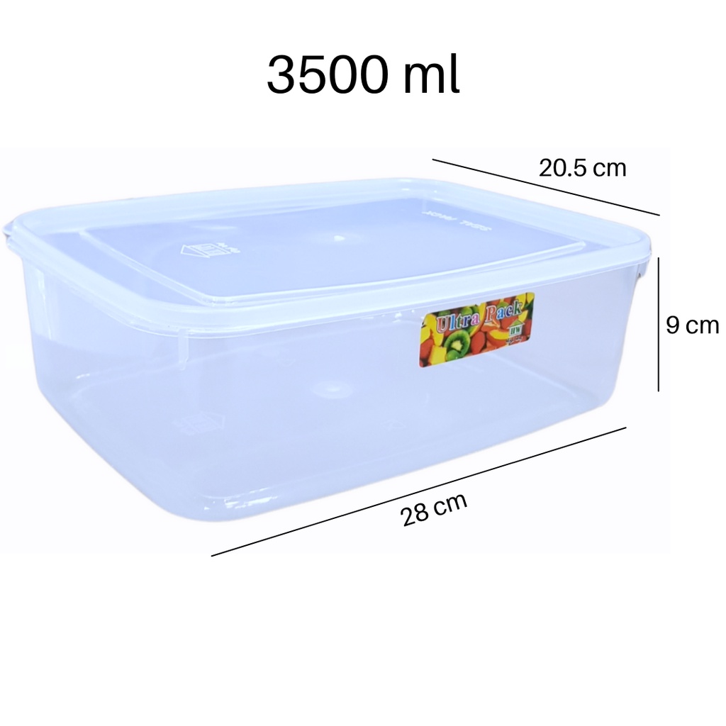 High Way Ultrapack 3500 / Kotak Besar Makan Plastik Food Container Murah Wadah Penyimpanan Kulkas