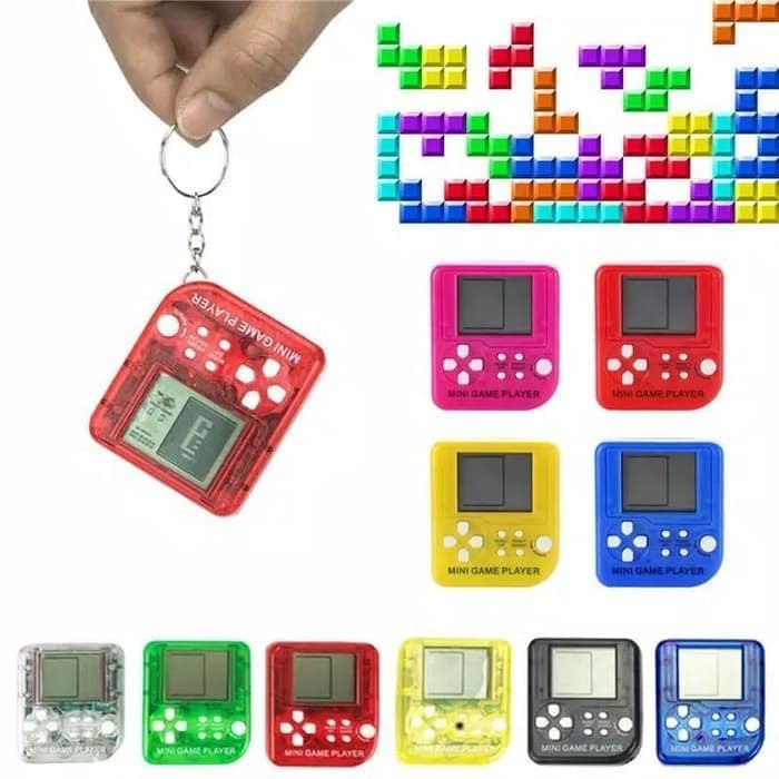 Laristerus79 MAINAN TERTRIS MINI gantungan kunci tetris mini game player puzzle balok games anak