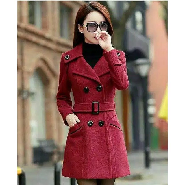 Grosir Coat Wanita Hangat Best Quality DistroNKRI / Trench Coat Wanita Casual Clasis / COAT MANTEL / VINLEY Elegan