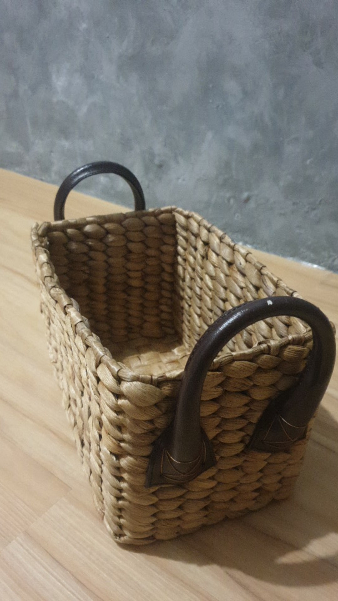 Sise S Keranjang Enceng Kotak Vinil/keranjang Piknik/keranjang Anyam