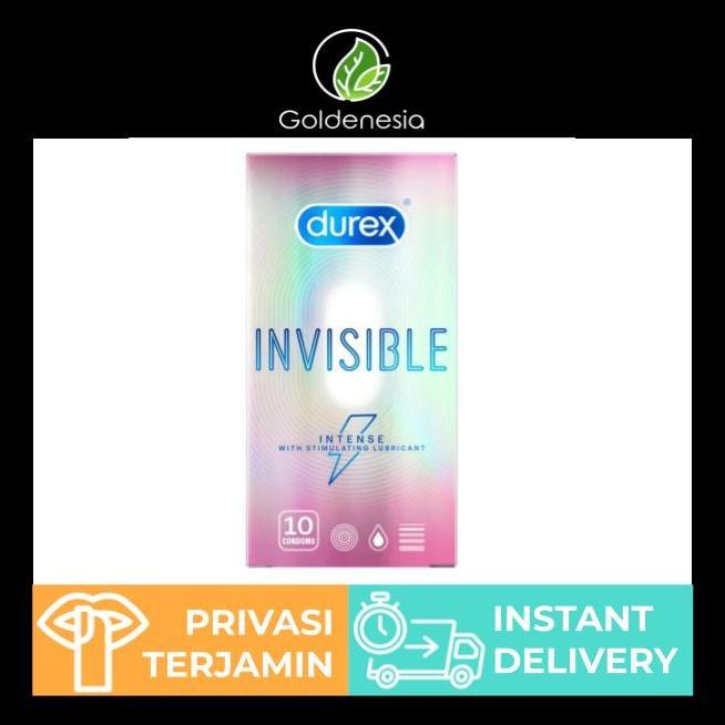 Kondom Durex Invisible Intense 10 - Ekstra Tipis Stimulating Lubricant Kode 1458