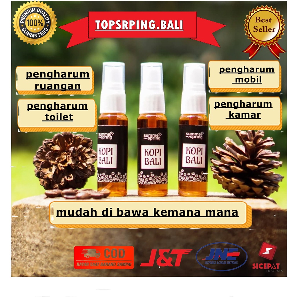 pengharum kopi bali - pengharum mobil aroma kopi - pengharum ruangan kopi bali spray - toilet
