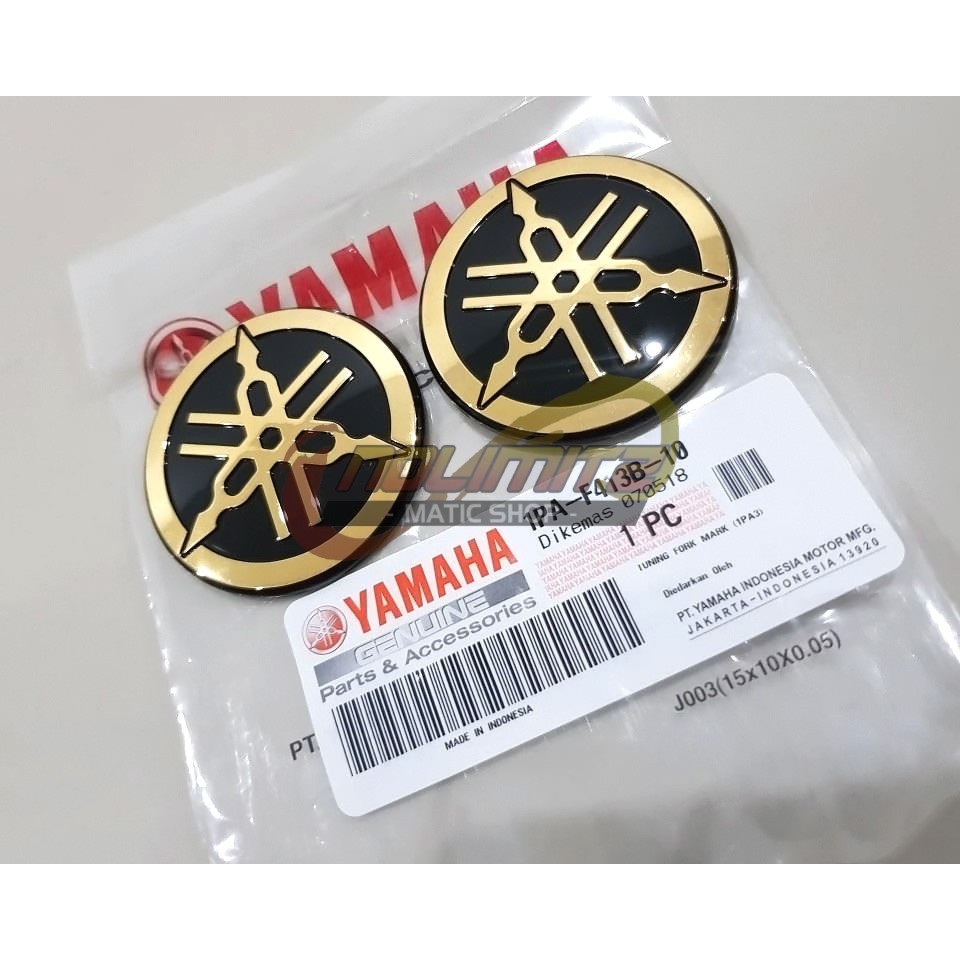 Emblem Logo 3D Timbul ORI Genuine Parts Yamaha Gold NMAX Aerox 155