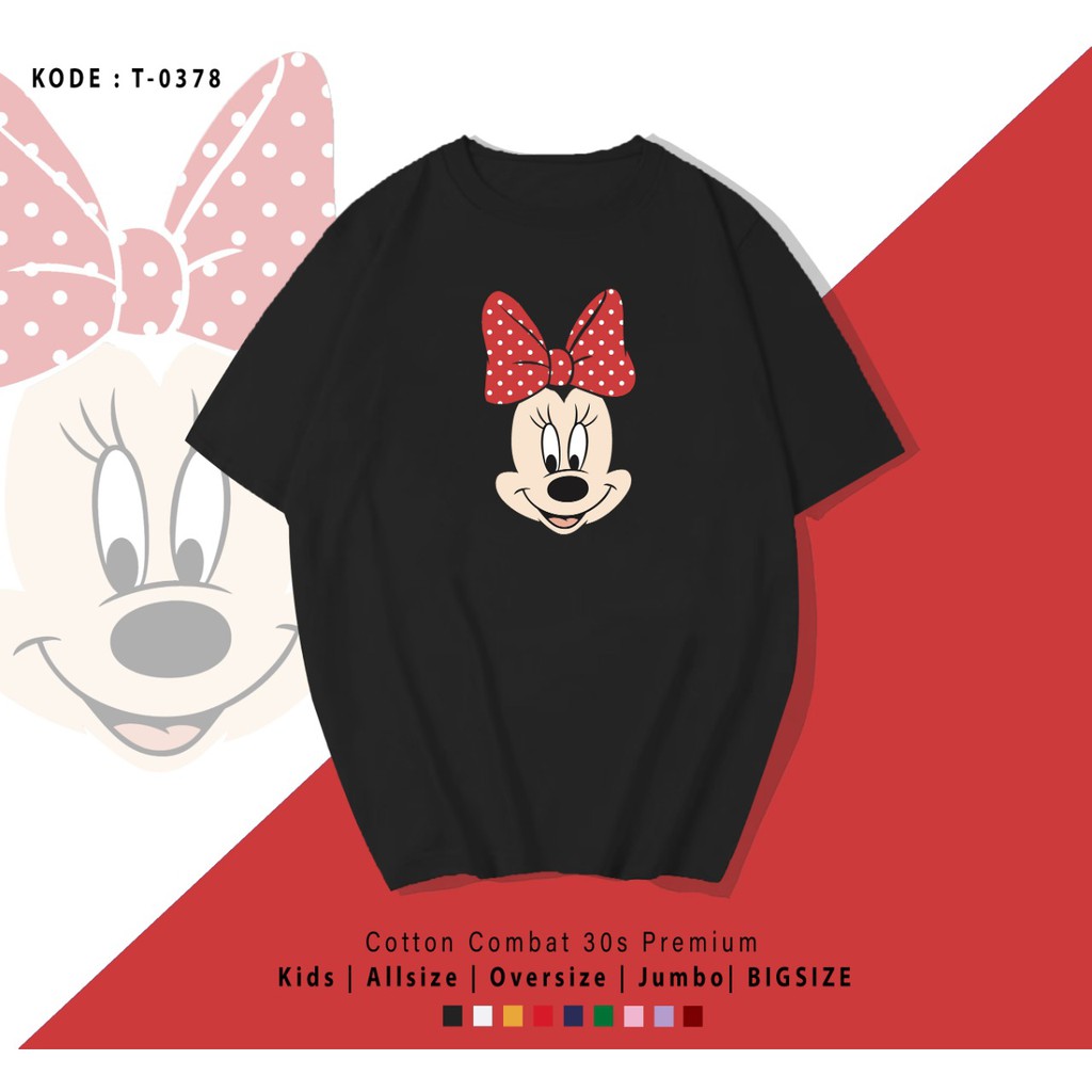 MINNIE T0378 / COUPLE KAOS / T-SHIRT / TERMURAH DISNEY BESTSELLER / CUSTOM