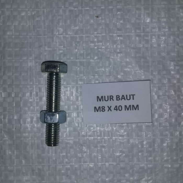 Mur baut 8 x 40 / Bmp m8 x 40 galvanis / Bmp m8 x 40 murah