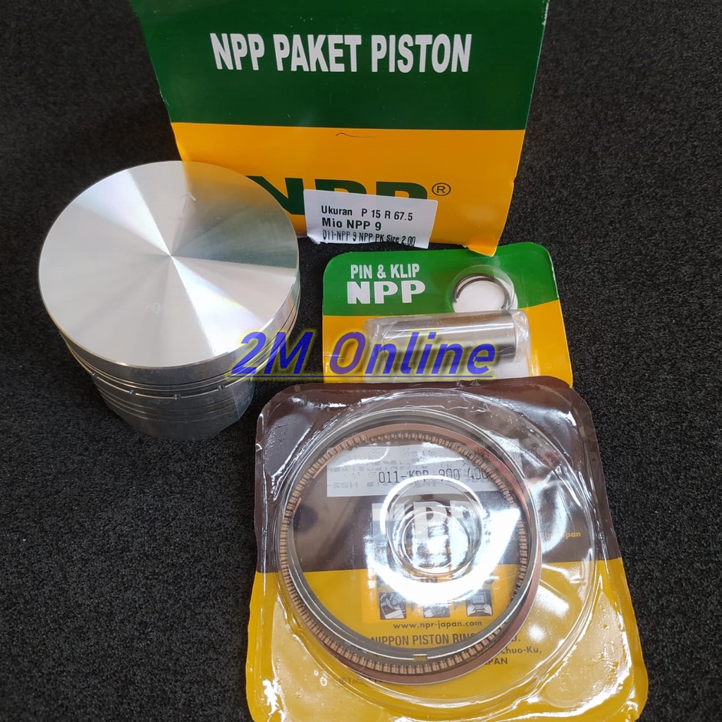 Mdr Piston Kit Mentah Mio Dim 67.5 Pen 15 NPP9 OS 200 Merk NPP NPR
