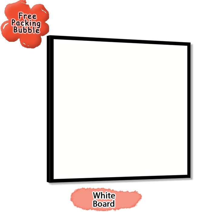 

White Board Melamin / Papan Tulis Putih Ukuran 40x40 cm