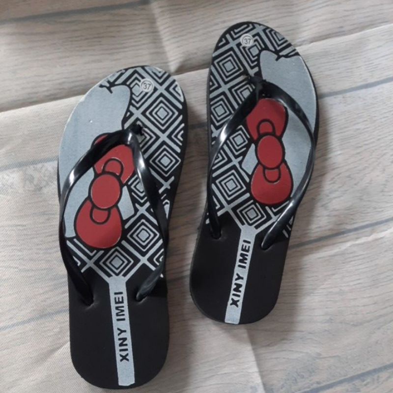 SANDAL WANITA JEPIT MOTIF FITA XINY IMEI