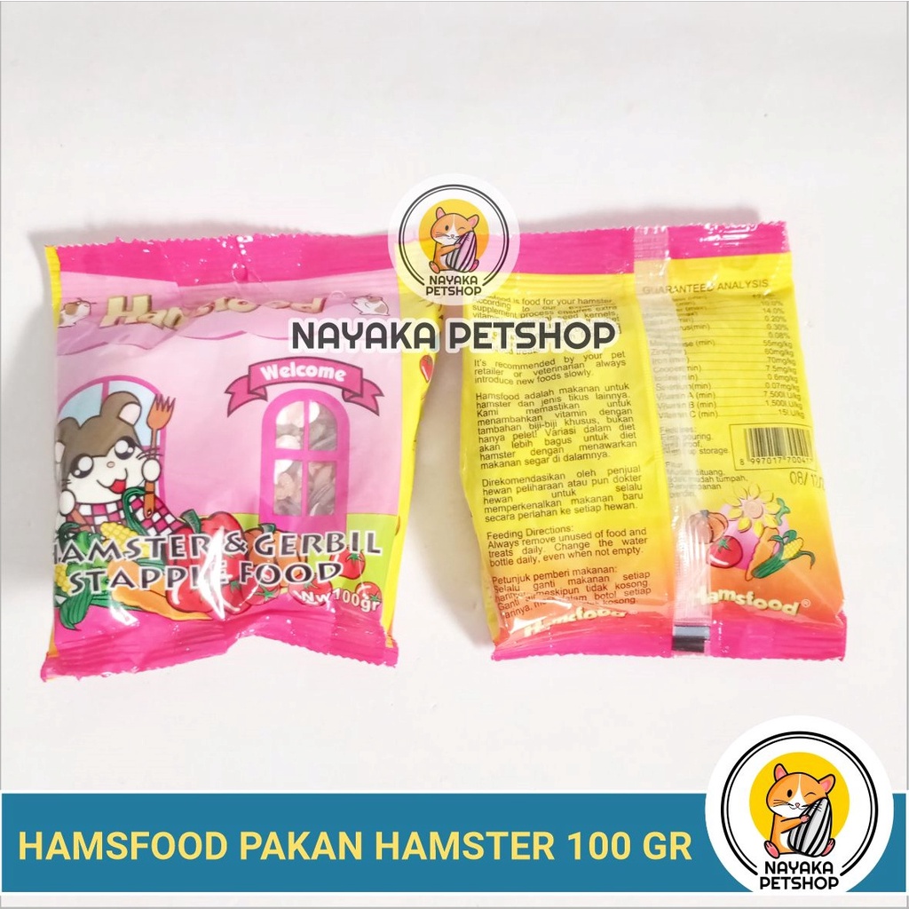 Hamsfood 100 gr Makanan Hamster Pakan Hamster Racikan