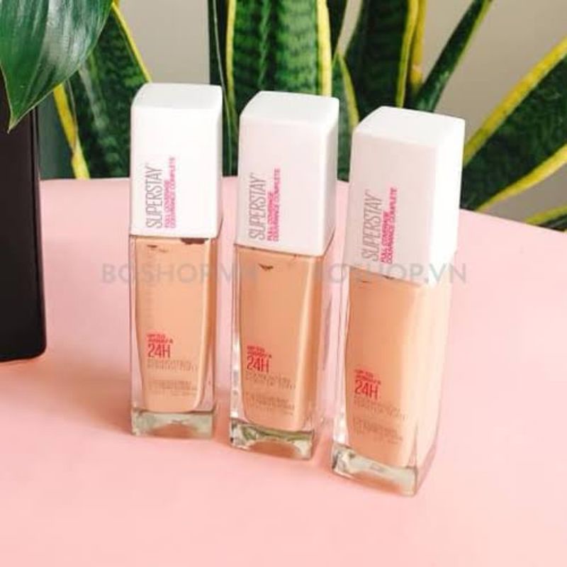 Maybelline superstay 24h foundation 310 130 220 320 sun beagie