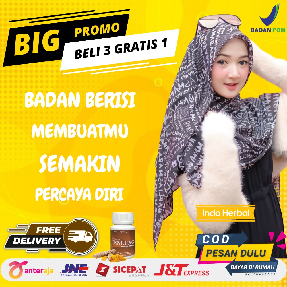 Obat Suplemen Vitamin Penambah Berat Badan Penggemuk Gemuk Badan Permanen BPOM