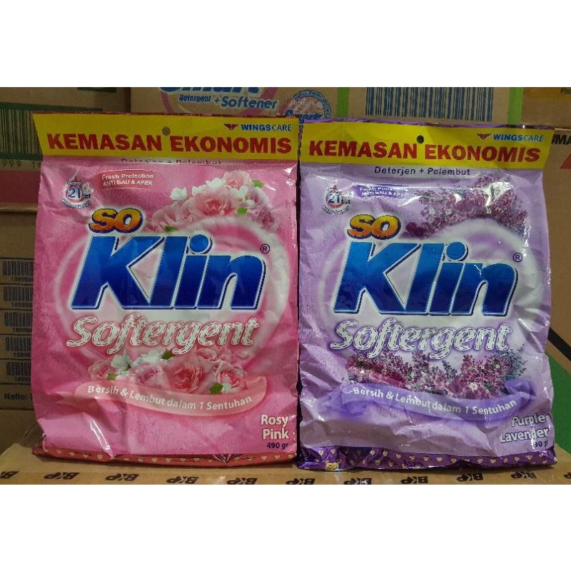SoKlin Softergent kemasan ekonomis / detergent so klin / detergent