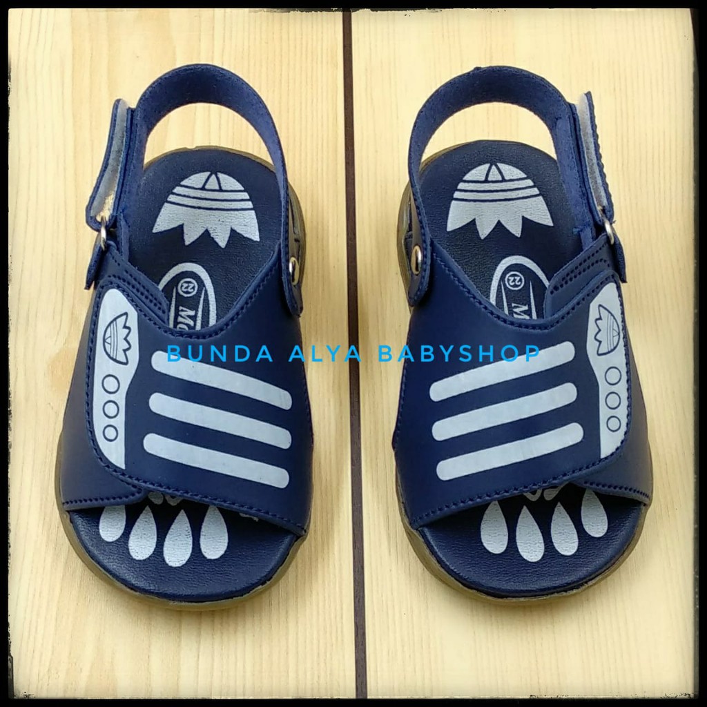 Sendal Anak Laki Laki 6 Bulan 1 2 Tahun Karet NAVY - Sepatu Sandal Gunung Anak Laki-Laki Anti Licin 22 - 24 Alas Karet