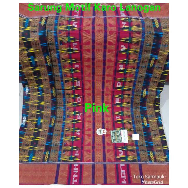 Sarung Katun Motif Karo Lanogan