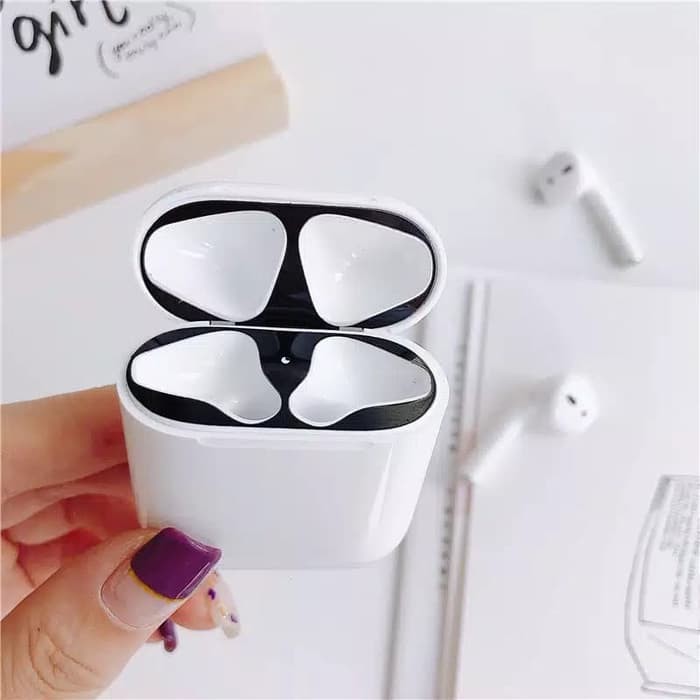 Stiker Pelindung Anti debu Dust Apple Airpods cover Airpod Glossy