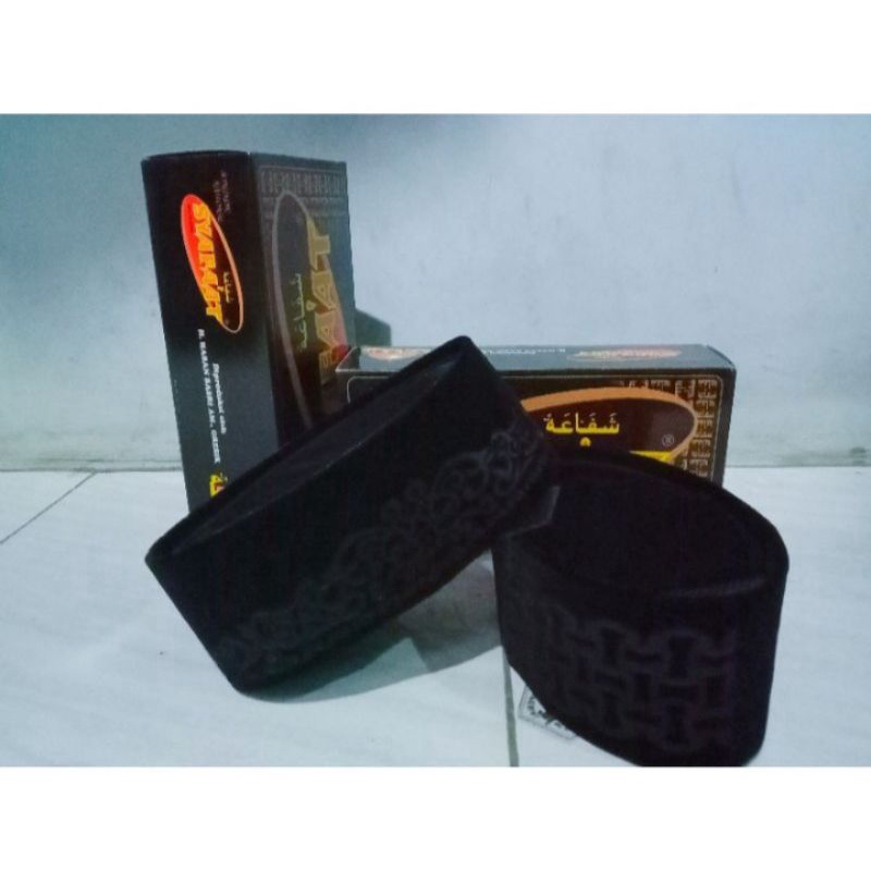 SONGKOK/PECI/KOPIAH MERK SYAFAAT BORDIR LASER AC UKURAN LENGKAP