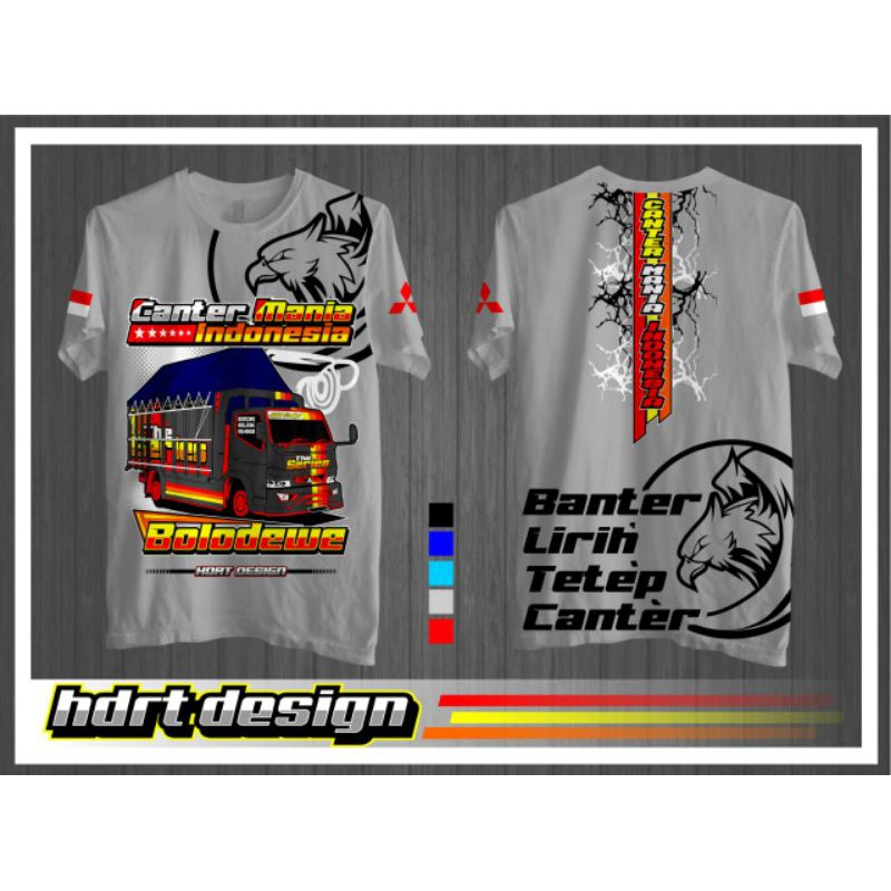 KAOS TRUK CANTER MANIA INDONESIA BOLODEWE  || KAOS DRIVER TRUCK ORIGINAL || BAJU KAOS TRUCK KEREN ||