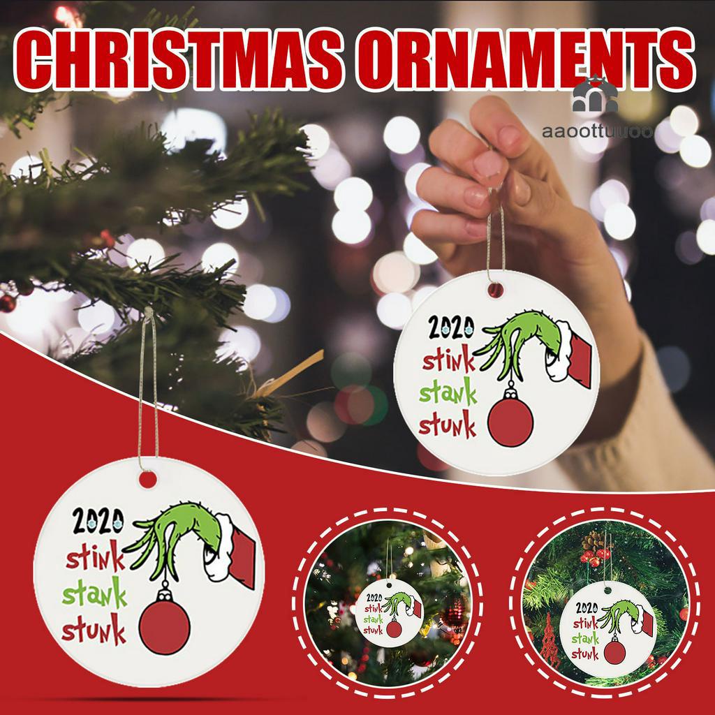 【TERSEDIA &amp; COD】2020 Ornamen Desain Santa Claus Untuk Digantung Pada Pohon Natal