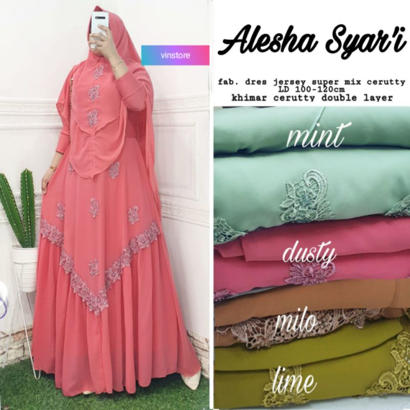 GAMIS/ ALESHA SYAR'I By VINSTORE