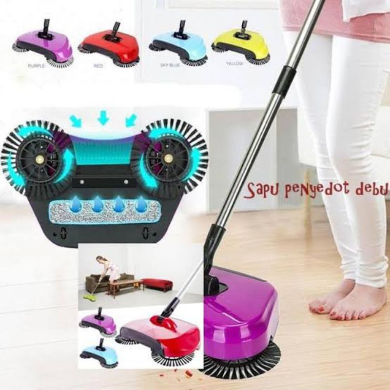 Sapu Otomatis Vacuum 360 Derajat Sapu Modern Sapu Vakum Tanpa Listrik sapu ajaib sapu viral