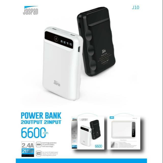 Power bank jaspan 6600 mah