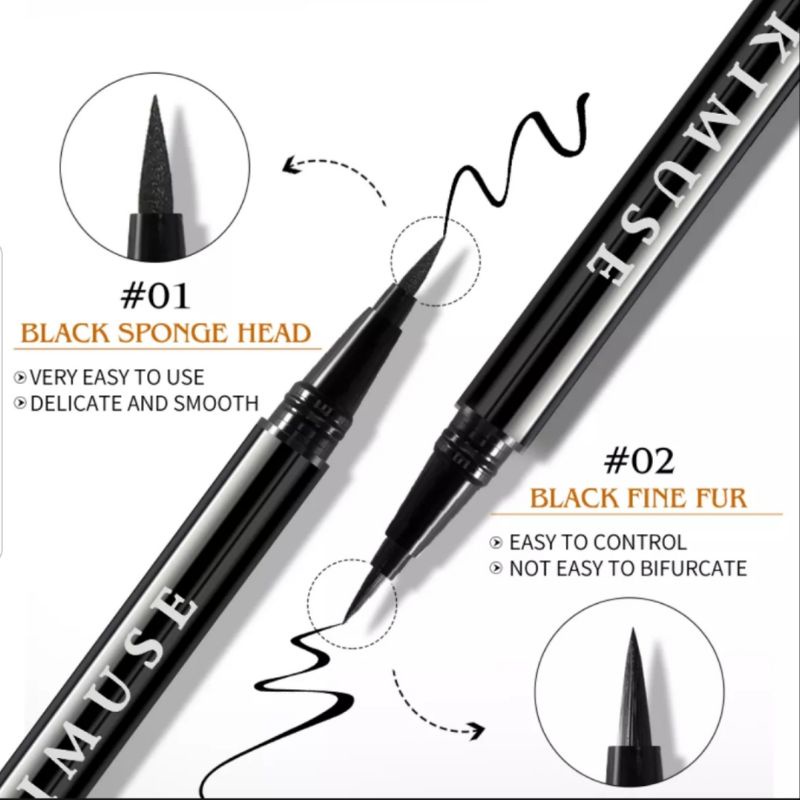 [READY STOCK] KIMUSE EYELINER WATERPROOF | EYELINER KIMUSE | EYELINER WATERPROOF | EYELINER ANTI AIR | EYELINER MURAH | EYELINER ANTI LUNTUR