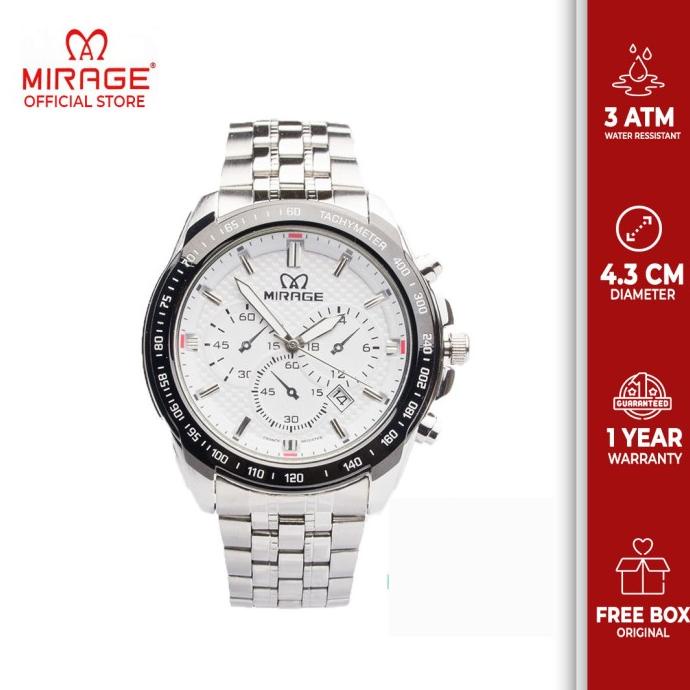 RECOMENDED TERLARIS MIRAGE JAM PRIA SILVER ORIGINAL ANTI KARAT 8535M