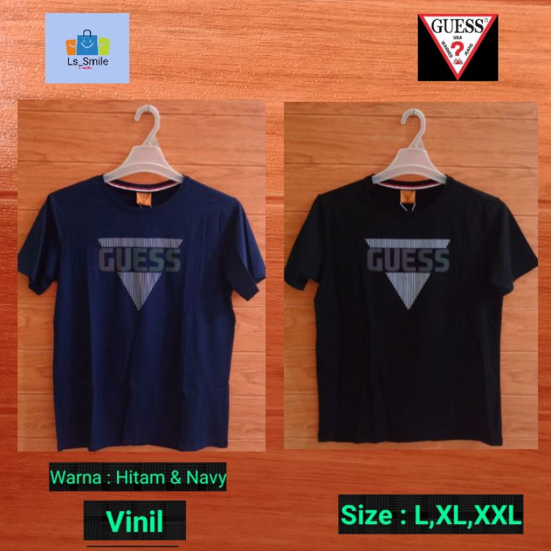 KAOS IMPORT PRIA KAOS BRANDED PRIA BAJU KAOS PRIA PREMIUM GUES*