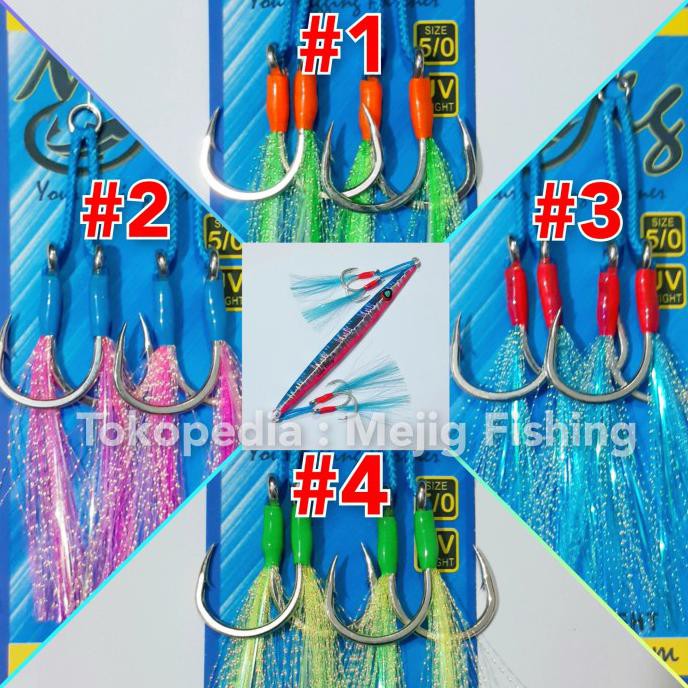 Assist Hook / Jigging Hook / Kail Jigging 5/0 Jigging Light