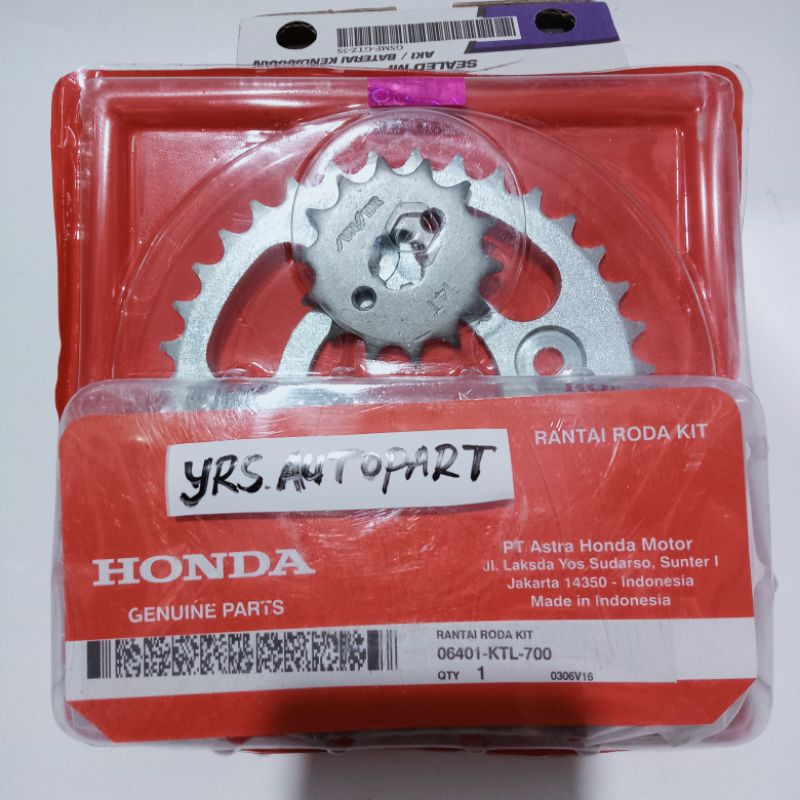 Gir set Honda Revo 100 Supra fit new Fit X Fit S ORI KTL