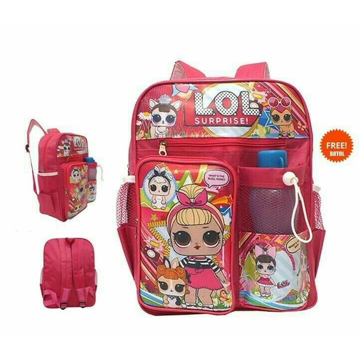TERMURAH  Tas anak perempuan , Tas anak Lol GRATIS BOTOL,tas anak sekolah ,tas anak murah.lol