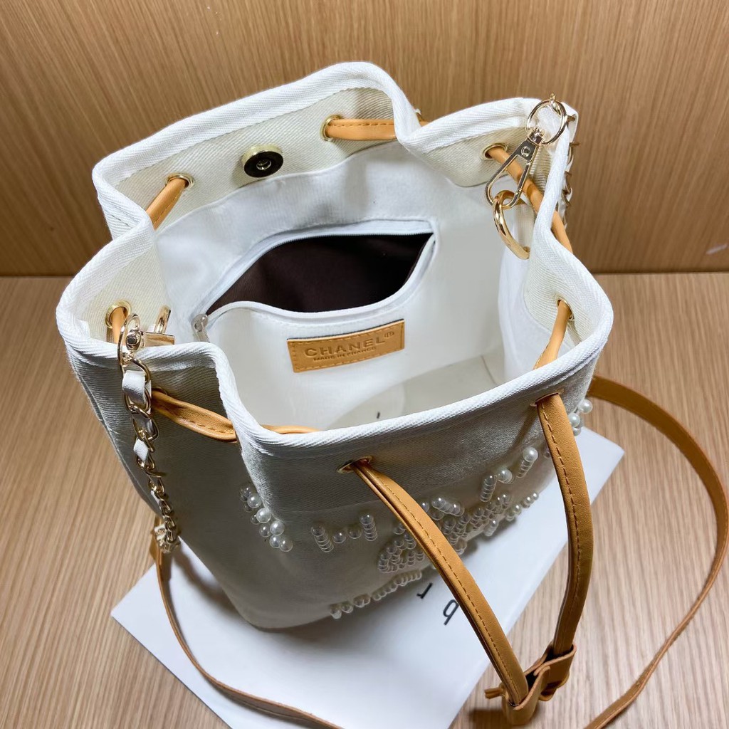 RYX - Paris Pearl Tas Bucket Drawstring Selempang Fashion Casual - Ori Import