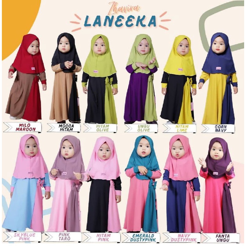 Zhavira gamis bayi dan anak laneeka