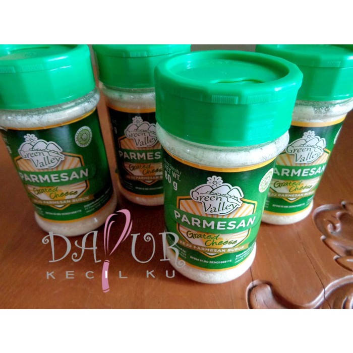 

⭐ COD ⭐ Green Valley Parmesan Grated Cheese 80 gr / Keju Parmesan Bubuk 80gr
