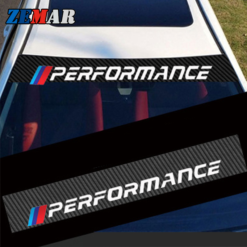 Stiker Bahan Serat Karbon Untuk Kaca Depan Mobil / Carbon Fiber Material Stickers For Car Windshields