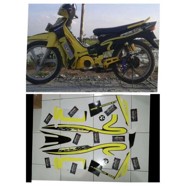 Striping Fiz r F1Z R Caltex Kuning HITAM