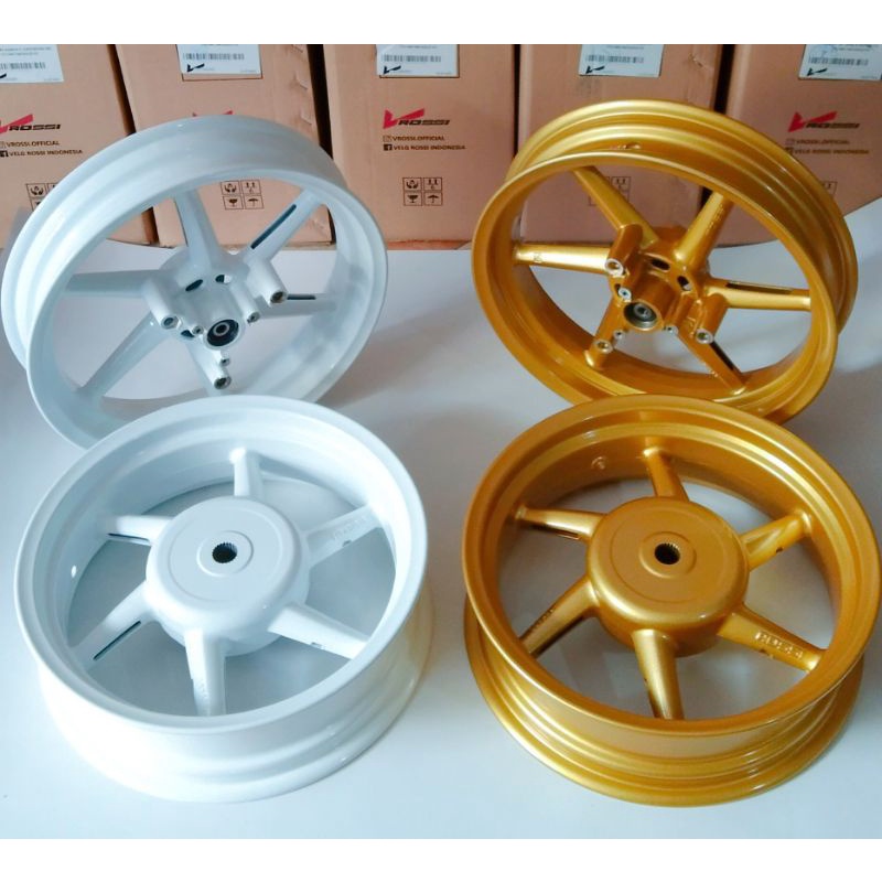 VELG/PELAK RACING V ROSSI SANCA PNP AEROX OLD/AEROX NEW 155 RING 14 LEBAR 300/400